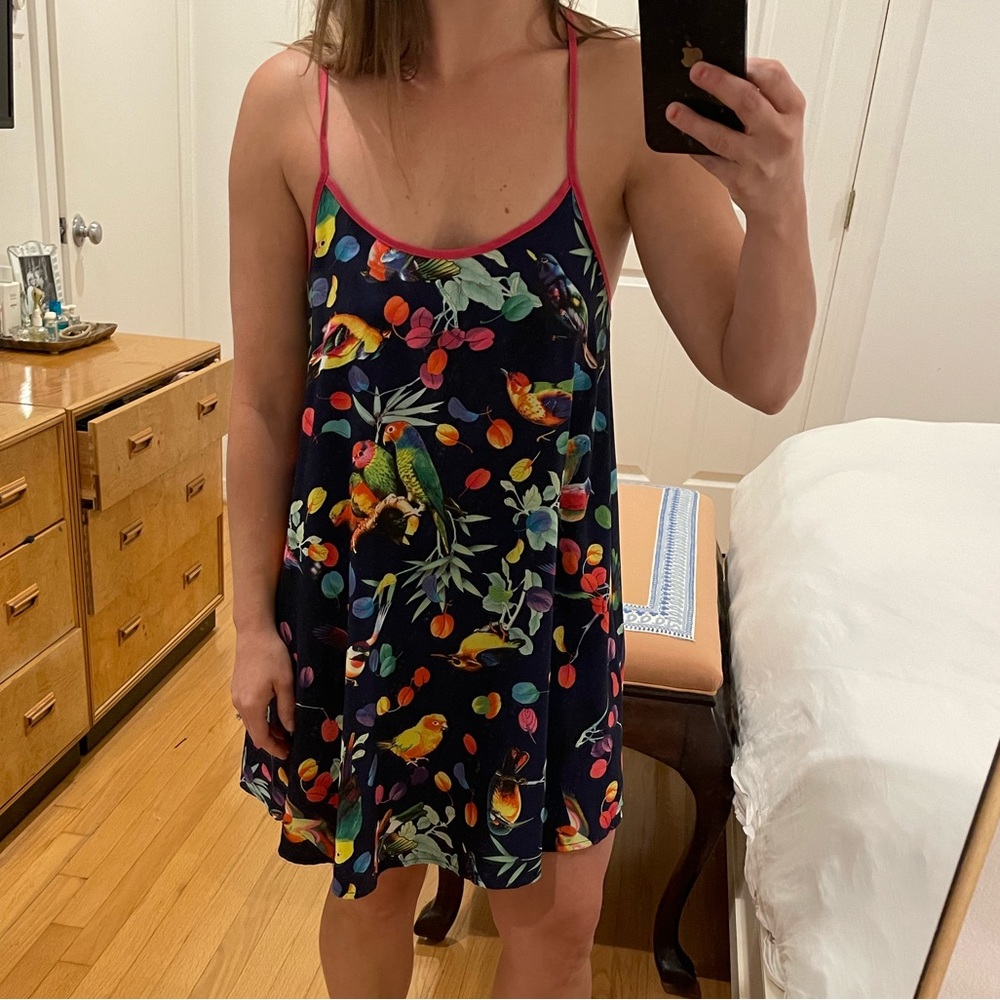 Tropical bird dress